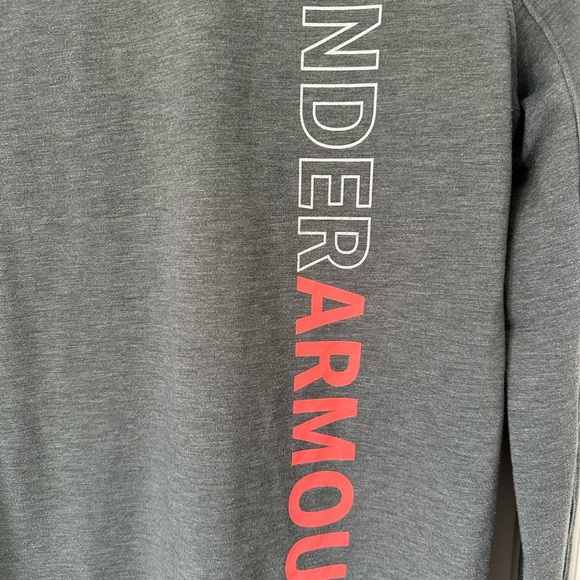 Under Armour Women's Charcoal and Red Hoodie - Picture 2 of 4